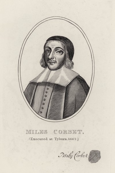 Miles Corbet (gravyr) av English School