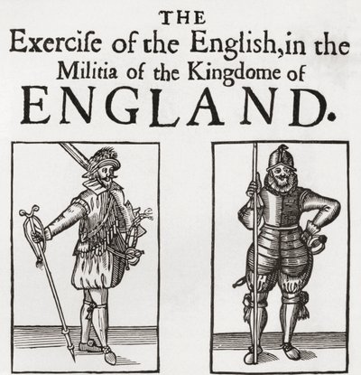 Milismän under Charles I:s regeringstid, från "A Short History of the English People" av J. R. Green, publicerad 1893 av English School