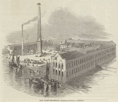 Mill Bank Depository, Ranelagh-Road, Pimlico (gravyr) av English School