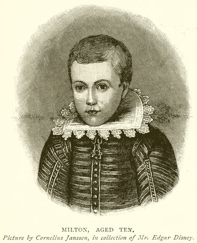 Milton, tio år gammal av English School