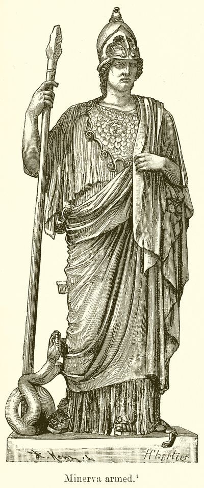 Minerva beväpnad av English School