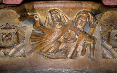 Misericord (trä) av English School