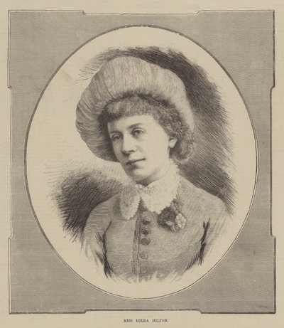 Miss Hilda Hilton (gravyr) av English School