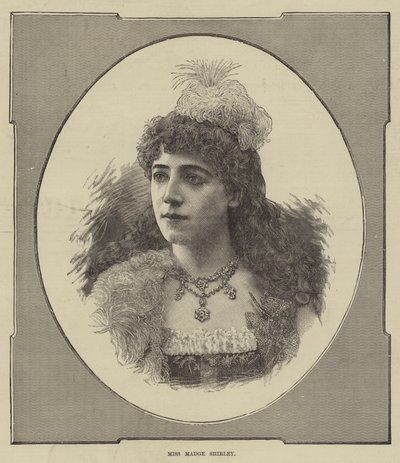 Miss Madge Shirley (gravyr) av English School