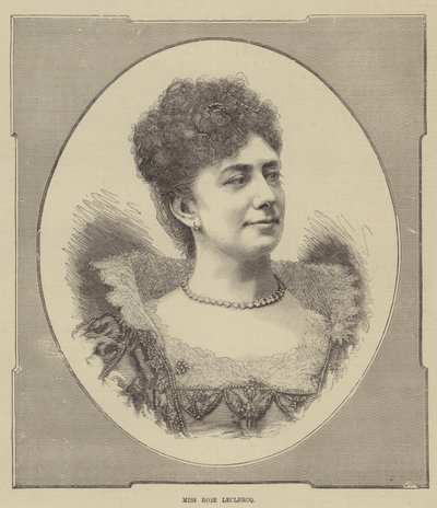 Miss Rose Leclercq (gravyr) av English School