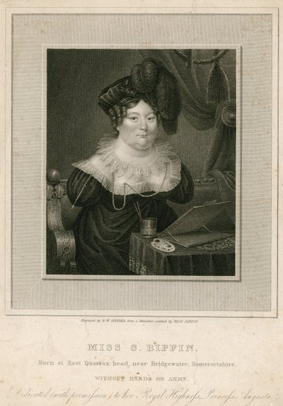 Miss Sarah Biffin, konstnär av English School