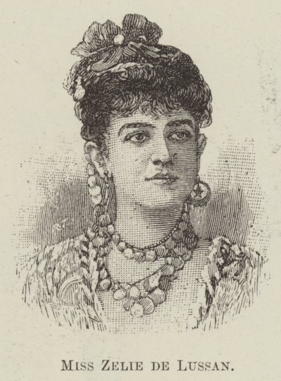 Miss Zelie de Lussan (gravyr) av English School