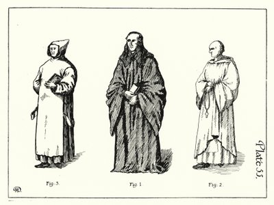 Monastic Orders (litho) av English School