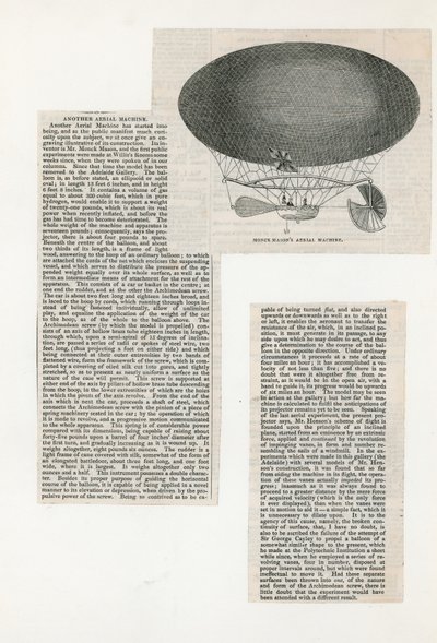 Monck Masons Aerial Machine av English School
