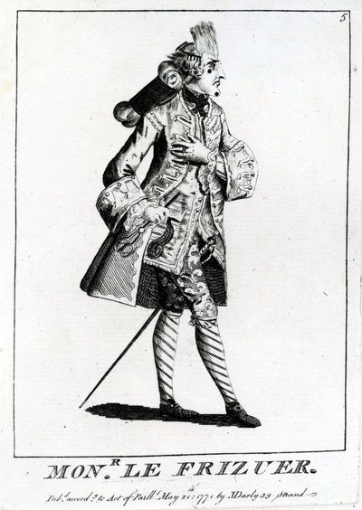 Mons. Frisören, 1771 av English School