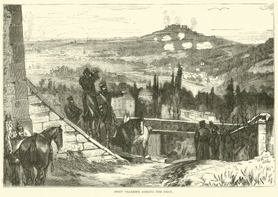 Mont Valerien under belägringen, oktober 1870 av English School