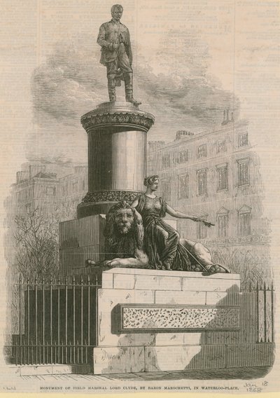 Monument över fältmarskalken Lord Clyde av English School