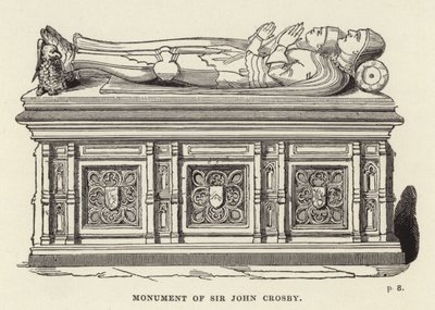 Sir John Crosbys monument av English School