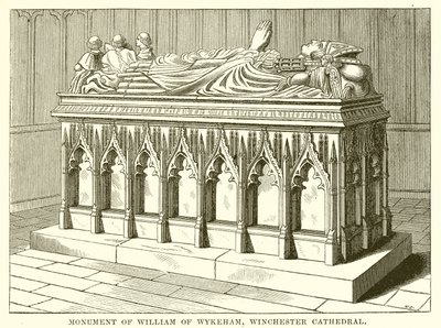 Monument av William av Wykeham, Winchester Cathedral av English School