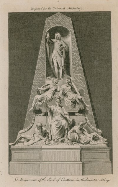 Monument över Earl of Chatham av English School