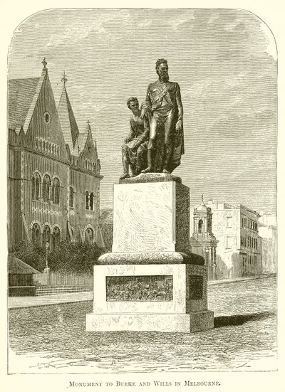Monument till Burke och Wills i Melbourne av English School