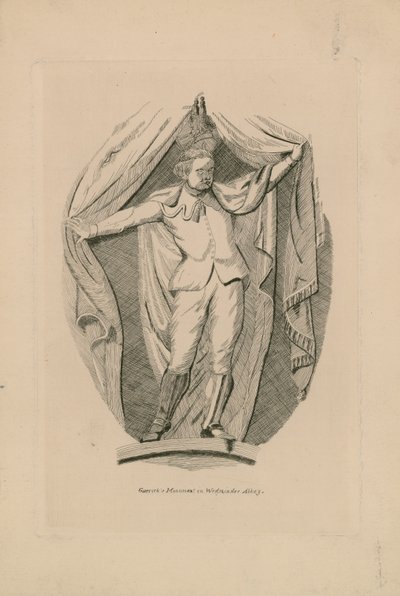 Monument till David Garrick av English School