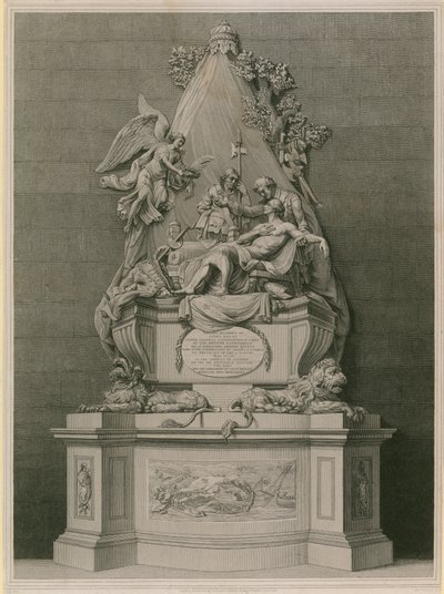 Monument till generalmajor James Wolfe av English School