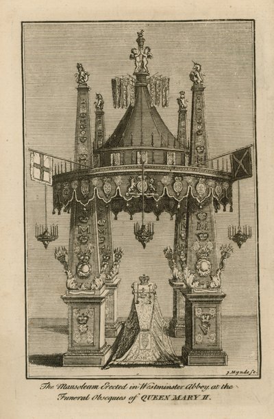 Monument till drottning Mary II av English School