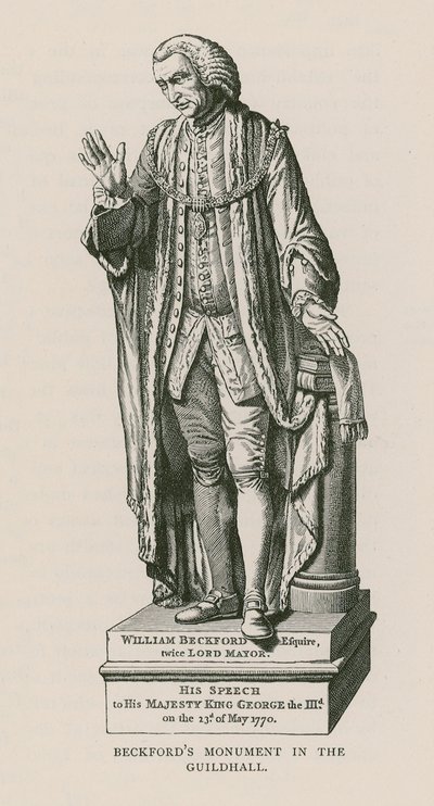 Monument till William Beckford av English School