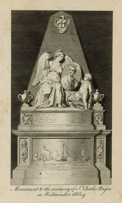 Monument till minnet av Charles Wager av English School