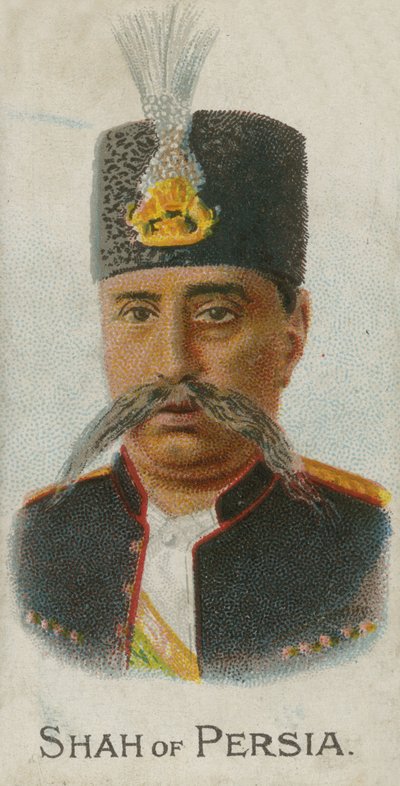 Mozaffar ad-Din, Shah av Persien av English School