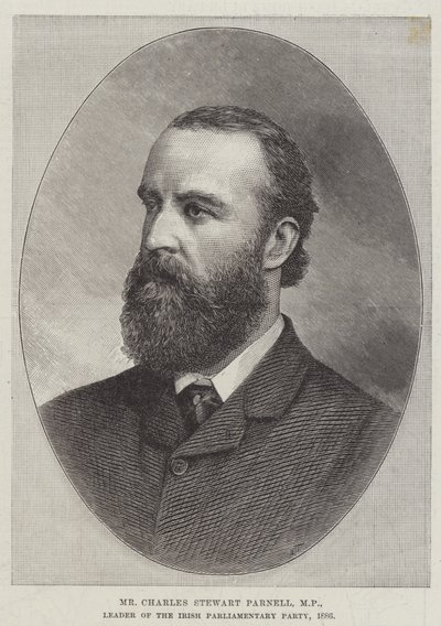 Charles Stewart Parnell, MP, ledare för det irländska parlamentariska partiet av English School