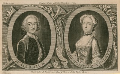 Mr Garrick och Mademoiselle Violetti (Eva Marie Veigel) av English School