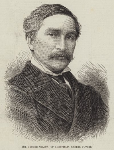 Mr George Wilson, från Sheffield, Master Cutler (gravyr) av English School