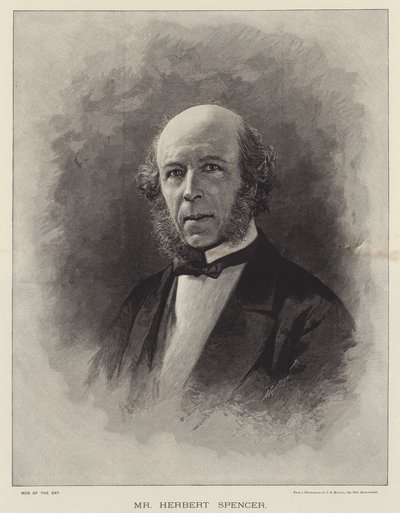 Herbert Spencer (gravyr) av English School