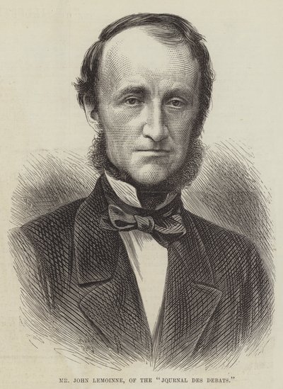 Mr John Lemoinne, från "Journal des Debats" (gravyr) av English School