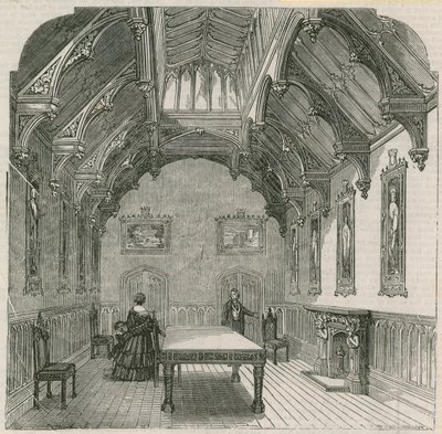 Mr Russells nya herrgård, Park Lane, London: The Dining Hall av English School