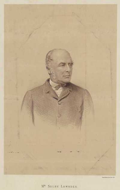 Mr Selby Lowndes (litho) av English School