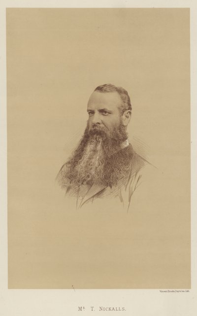 Herr T Nickalls (litho) av English School