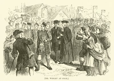 Mr Wesley vid Cork (gravyr) av English School
