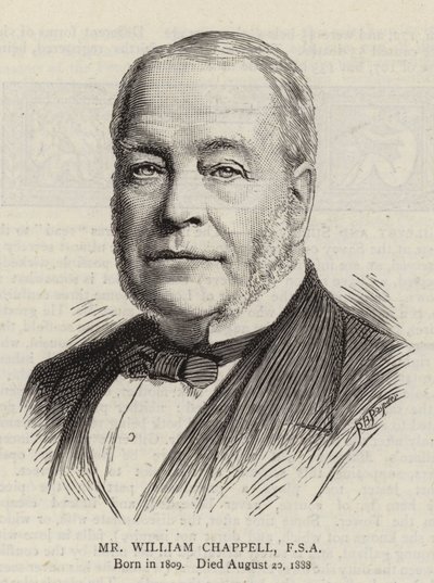 William Chappell, FSA (gravyr) av English School