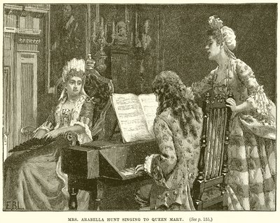 Mrs Arabella Hunt sjunger till Queen Mary av English School