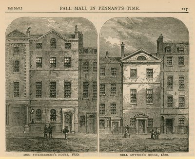 Mrs Fitzherberts House och Nell Gwynnes House, 1820 av English School