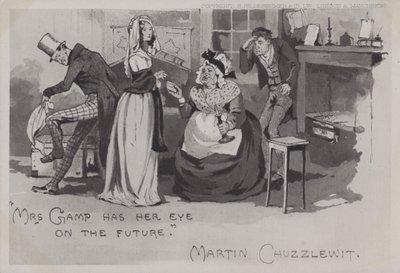 Mrs Gamp, Martin Chuzzlewit (s/v foto) av English School