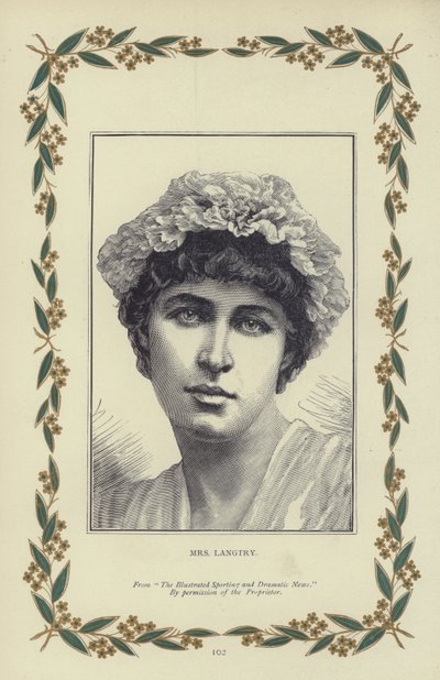 Fru Langtry (gravyr) av English School