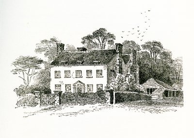 Mrs Snookes hus i Ringmer, Sussex, England, 1733 av English School