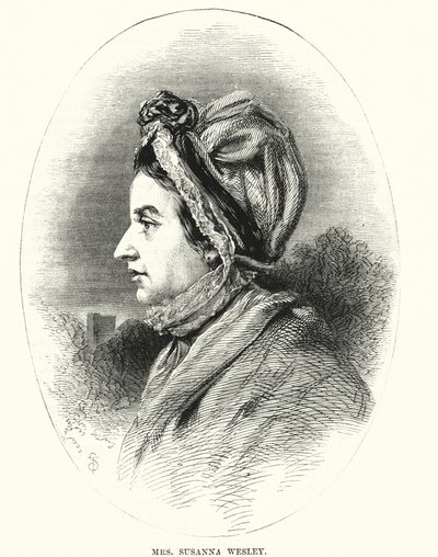 Mrs Susanna Wesley (gravyr) av English School
