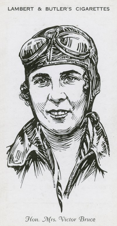 Mrs Victor Bruce, engelsk flygare, racerförare och motorbåtsförare av English School