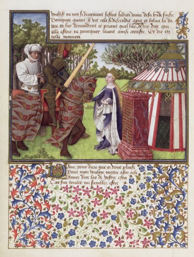 Ms. 2597 Heart and Desire with Hope at his House, faksimilupplaga av Livre du Coeur dAmours Espris av Rene dAnjou av English School