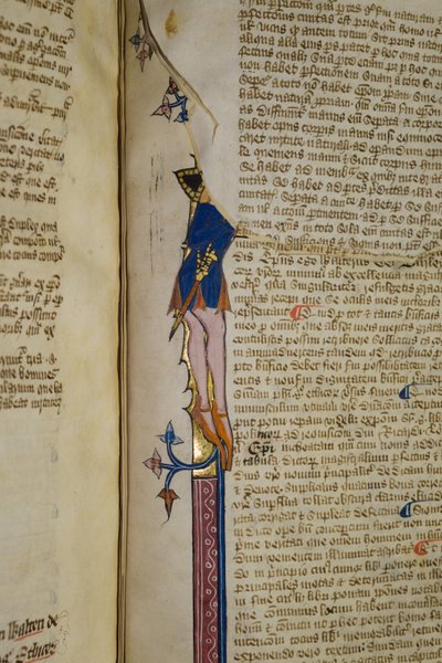 Ms. New Coll 242, f.178r, Commentary on Aristoteles’s Politics av Walter Burley (penna och bläck på veläng) av English School
