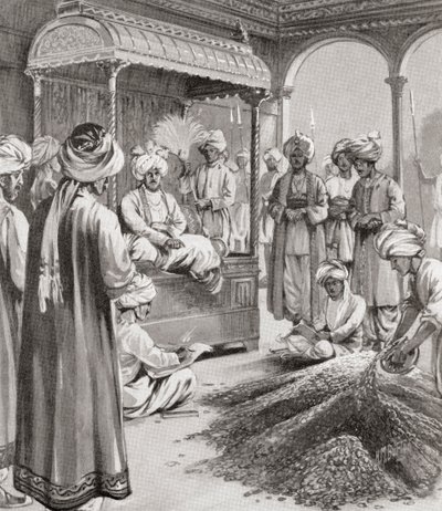 Muhammad bin Tughluq utfärdar tokenvaluta av English School