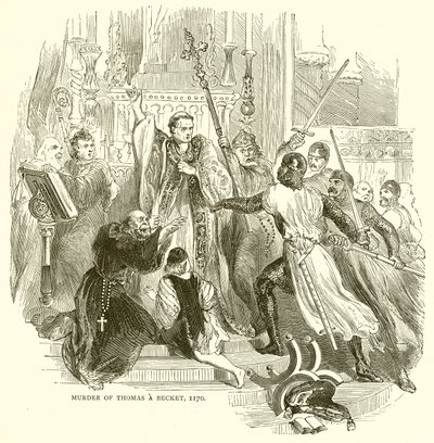 Mordet på Thomas a Becket, 1170 av English School