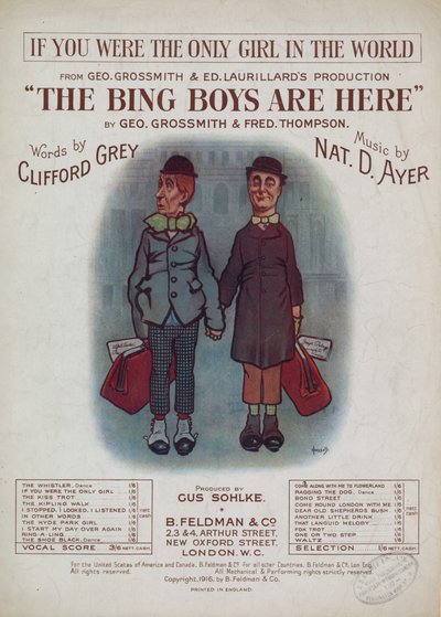 Musikblad för If You Were The Only Girl in the World av English School