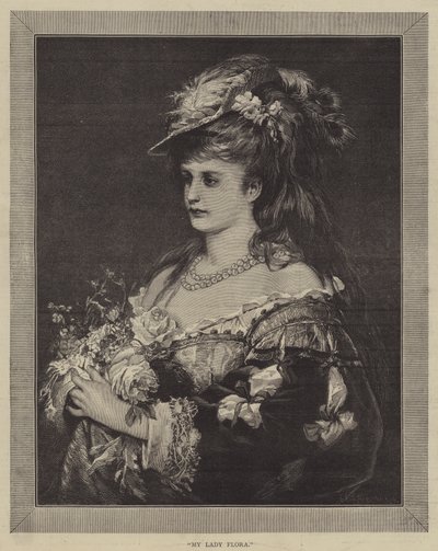 My Lady Flora (gravyr) av English School