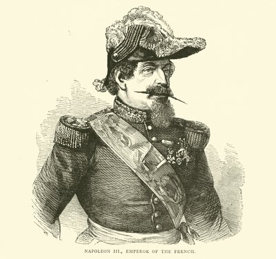 Napoleon III, fransmännens kejsare, juli 1870 av English School